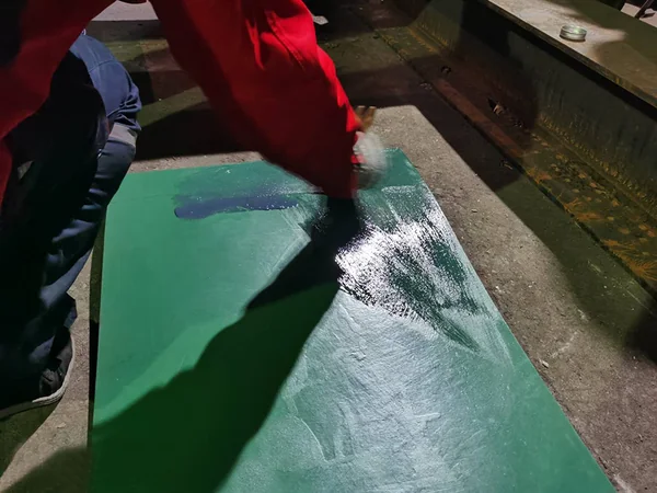 conveyor pulley lagging process